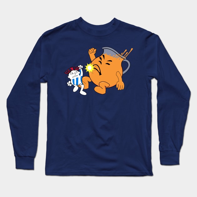 Fruit Drink Fighter - Orange Long Sleeve T-Shirt by TGprophetdesigns